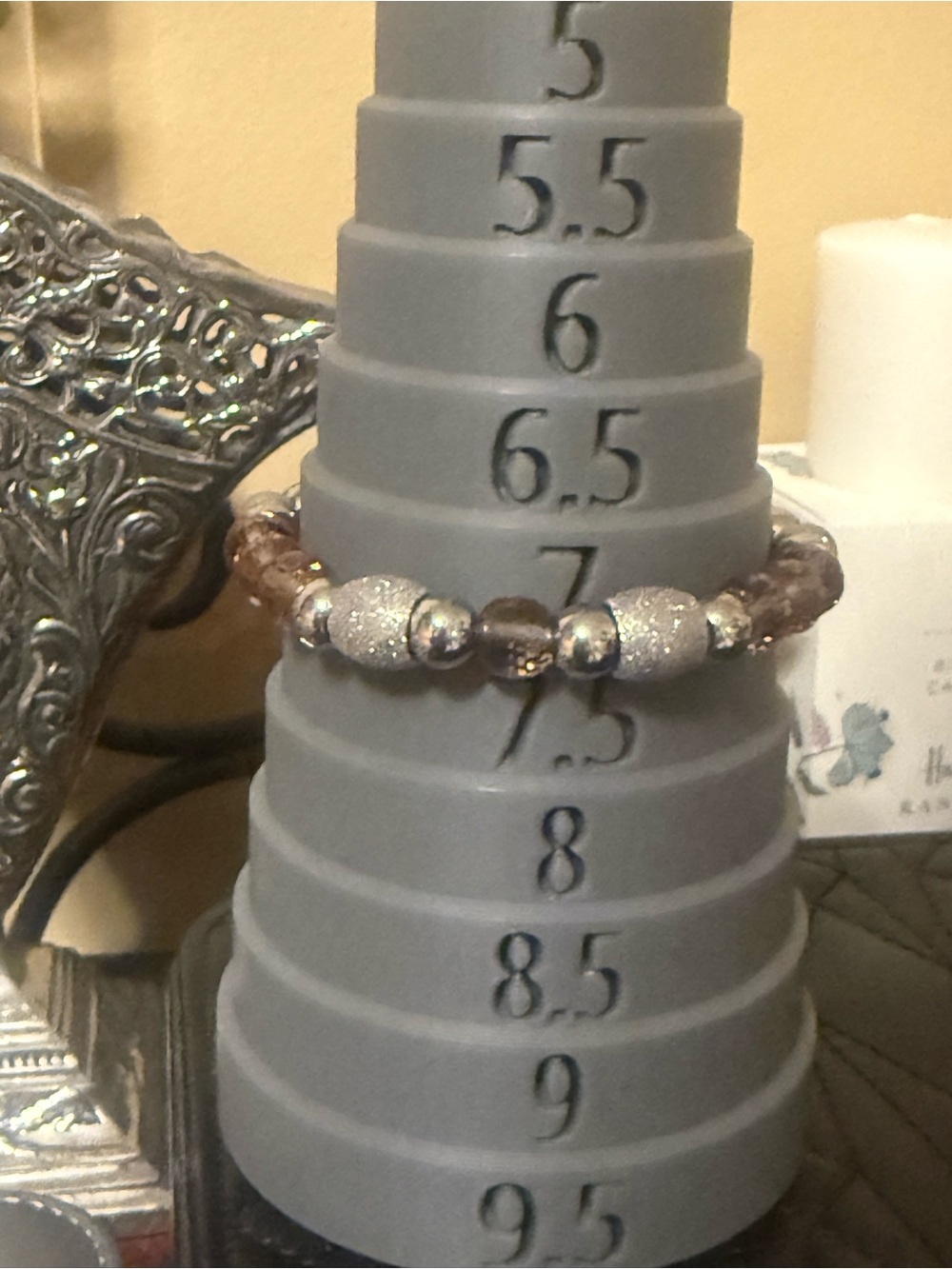 Zultanite Turkish Faceted Color Change Stretch Bracelet - Picture 8 of 10